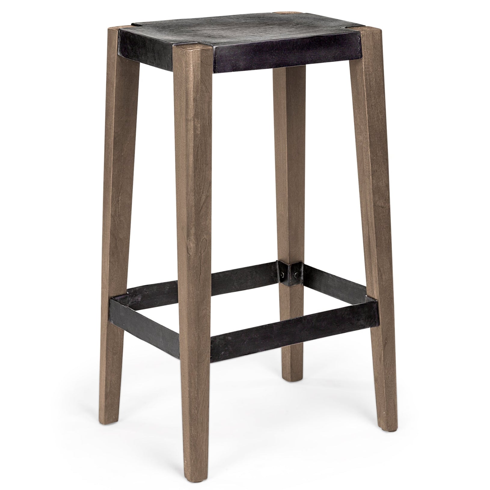 Mercana Nell Wooden Brown Leg Bar Stool