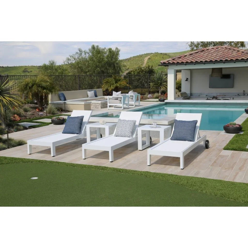 Newport Aluminum Outdoor End Table -- view 3