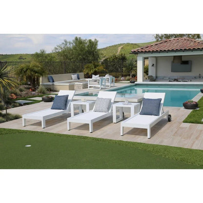 Newport Aluminum Outdoor End Table -- view 3