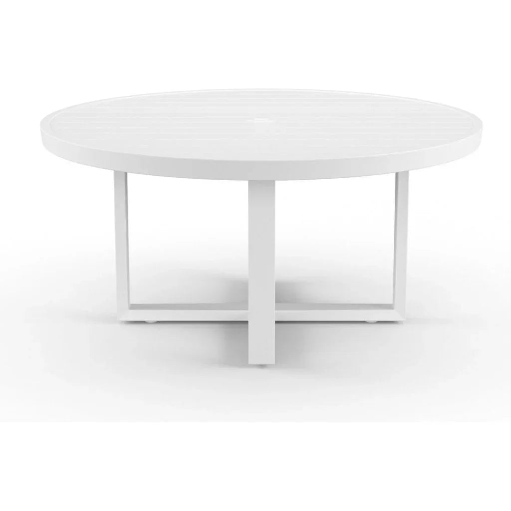 Newport Aluminum Round Outdoor Dining Table -- view 2