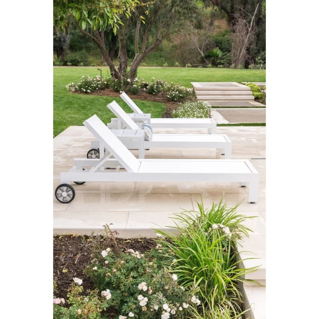 Newport Aluminum Sling Outdoor Chaise -- view 3