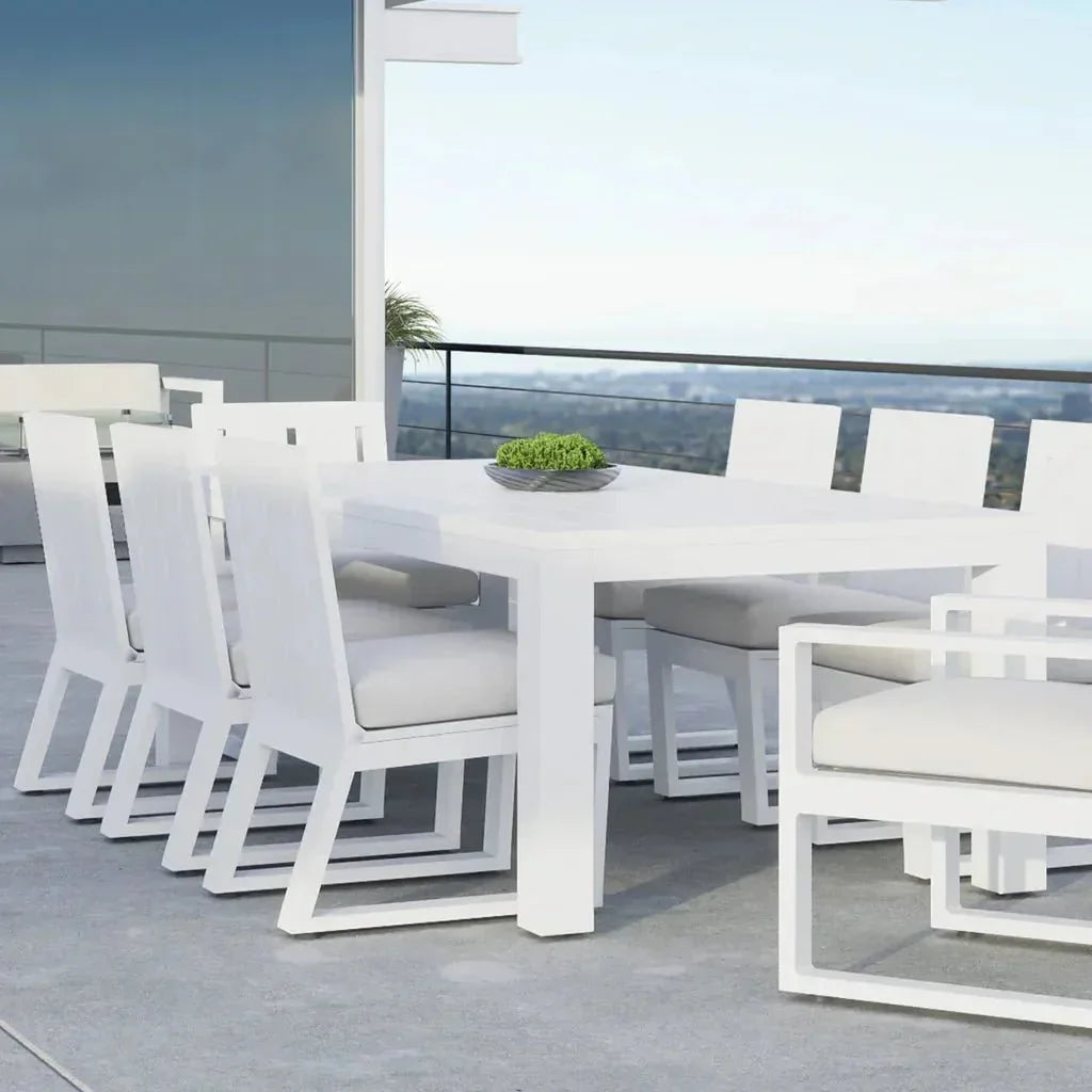 Newport Aluminum Square Outdoor Dining Table -- view 2