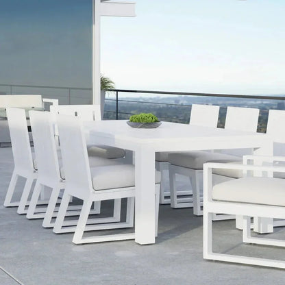 Newport Aluminum Square Outdoor Dining Table -- view 2