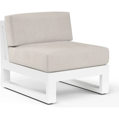 Newport Sunbrella Armless Outdoor Club Chair -- view 7