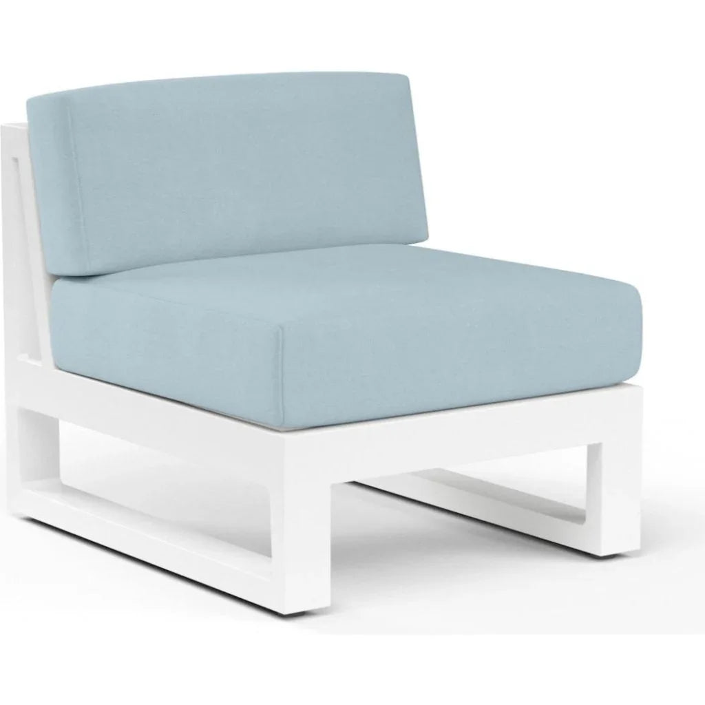 Newport Sunbrella Armless Outdoor Club Chair