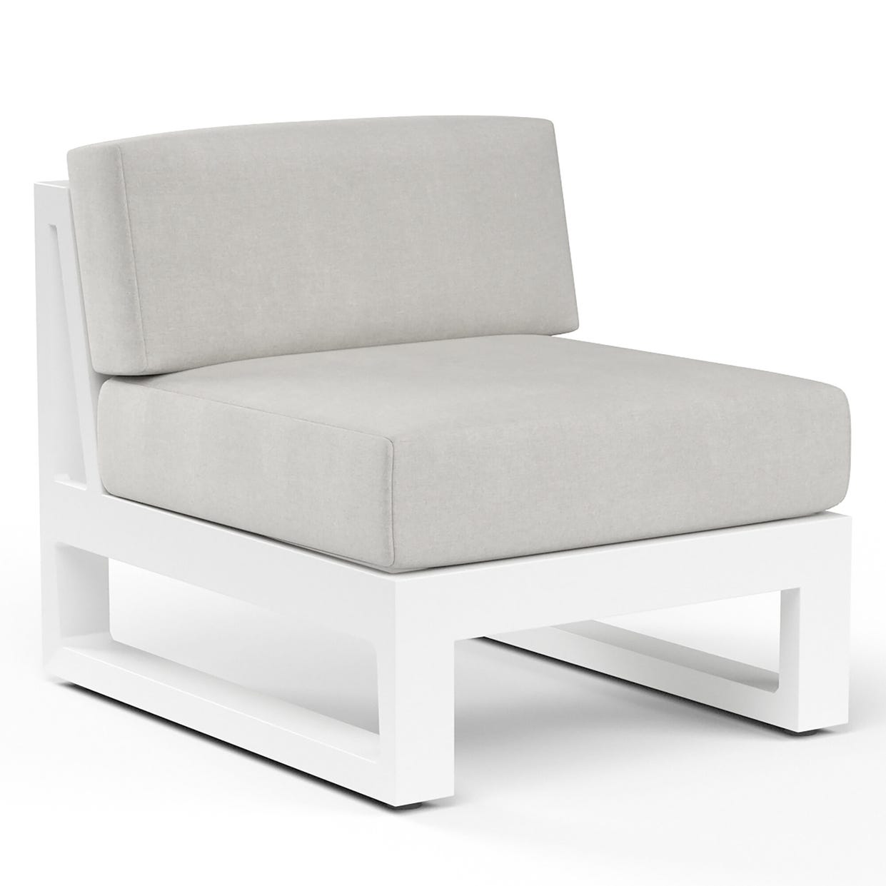 Newport Sunbrella Armless Outdoor Club Chair -- view 9