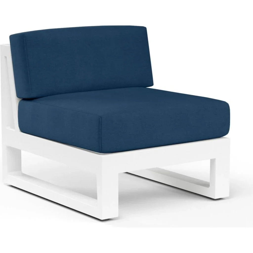 Newport Sunbrella Armless Outdoor Club Chair -- view 3