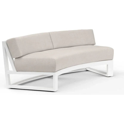 Newport Sunbrella Outdoor Curved Sofa -- view 7