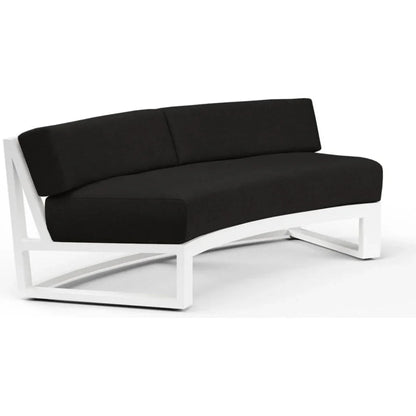 Newport Sunbrella Outdoor Curved Sofa -- view 5