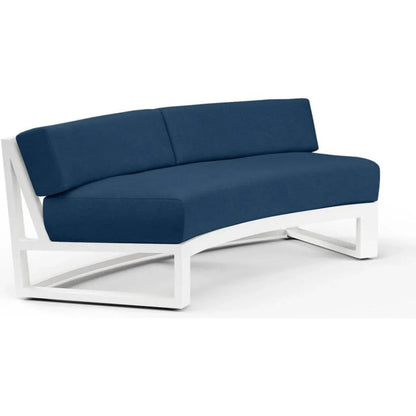 Newport Sunbrella Outdoor Curved Sofa -- view 3