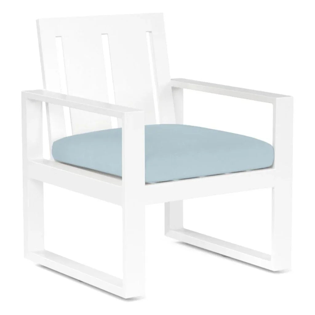 Newport Sunbrella Outdoor Dining Armchair 2PC-Outdoor Dining Chairs-Sunset West-Canvas Skyline-LOOMLAN