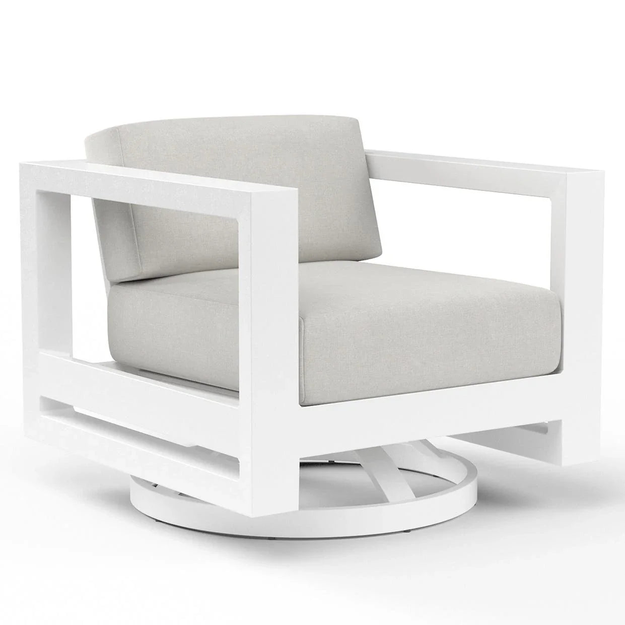 Newport Sunbrella Swivel Outdoor Club Chair -- view 9