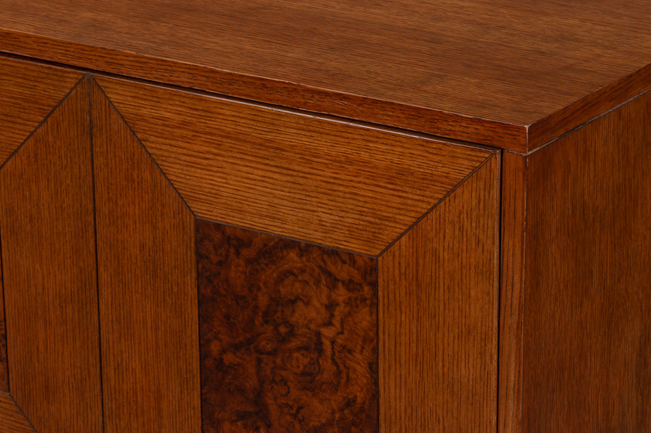 Sarreid Newport Three Doors Wood Credenza