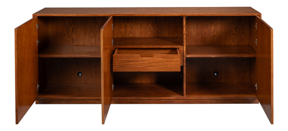 Sarreid Newport Three Doors Wood Credenza