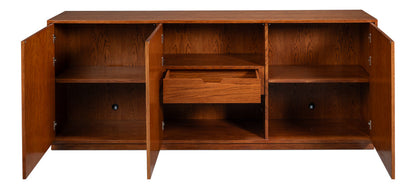 Sarreid Newport Three Doors Wood Credenza