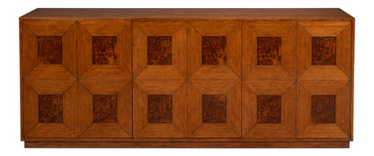 Sarreid Newport Three Doors Wood Credenza