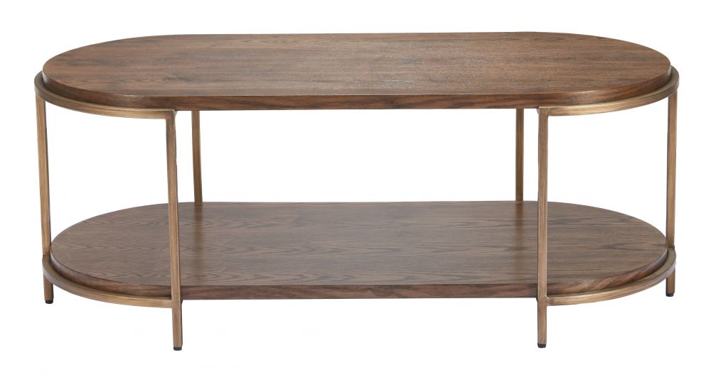 Zuo Modern Niju Wood Top Oval Coffee Table
