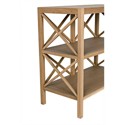 Noir Nikolai Side Table, White Oak