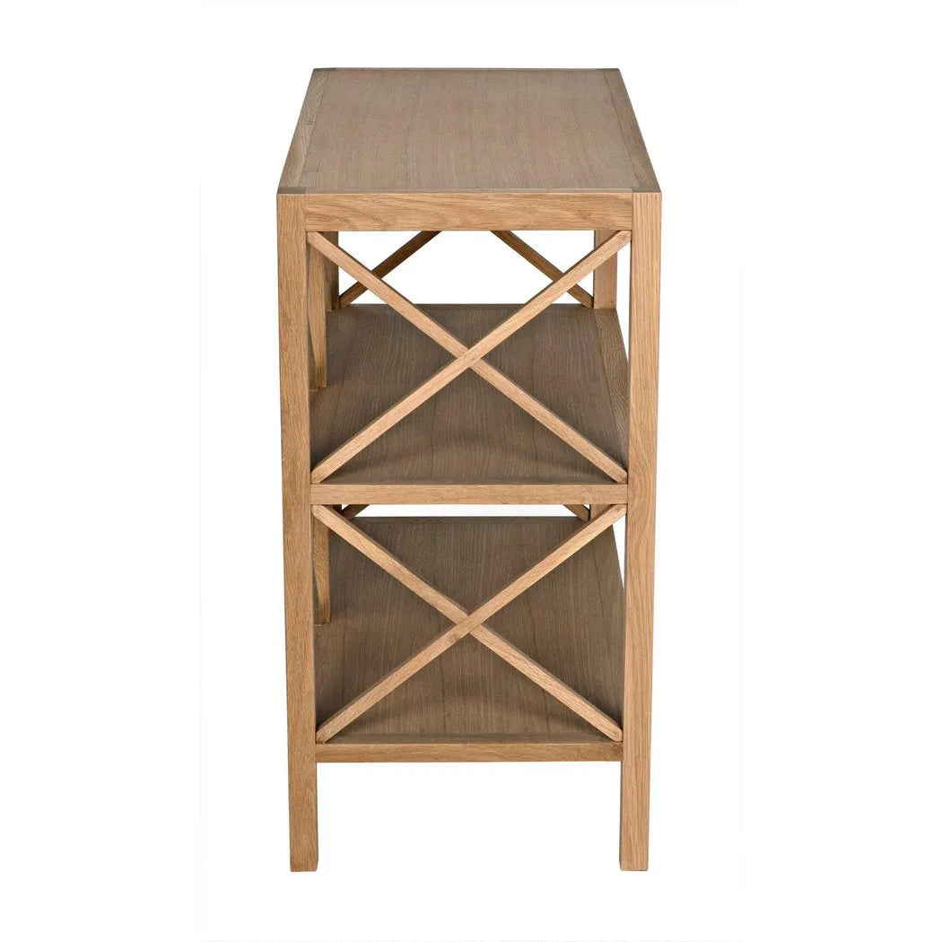 Noir Nikolai Side Table, White Oak