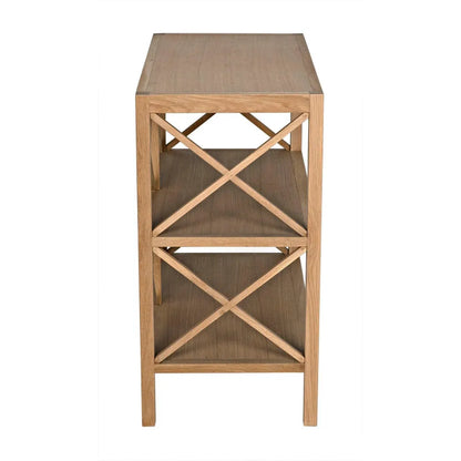 Noir Nikolai Side Table, White Oak
