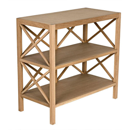 Noir Nikolai Side Table, White Oak