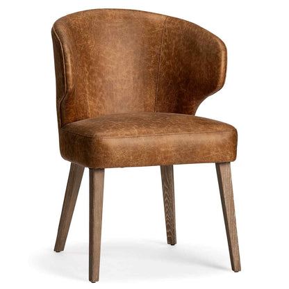 Mercana Niles Faux Leather Wingback Dining Chair 2PC