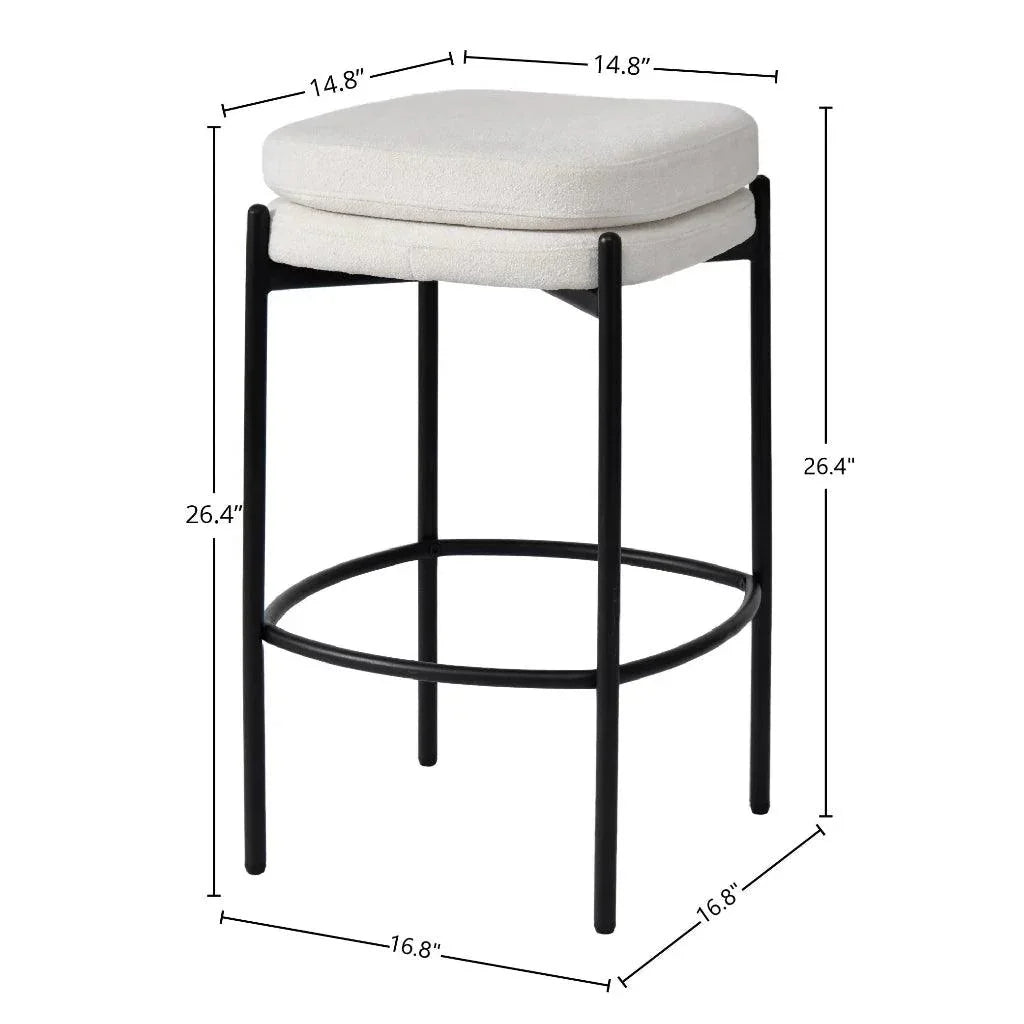 LH Home Nina Performance Fabric Counter Stool