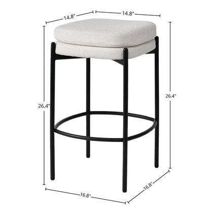 LH Home Nina Performance Fabric Counter Stool
