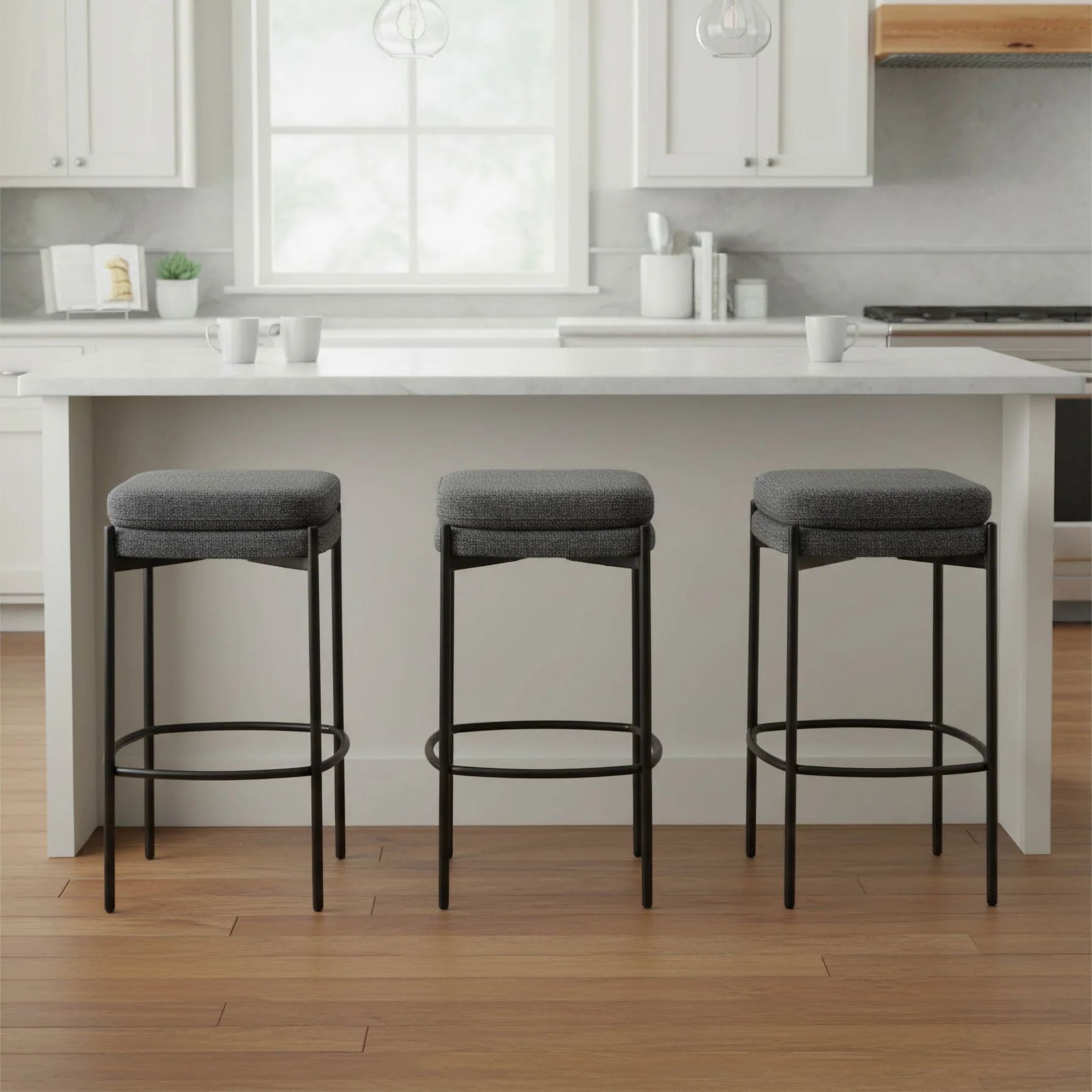 LH Home Nina Performance Fabric Counter Stool