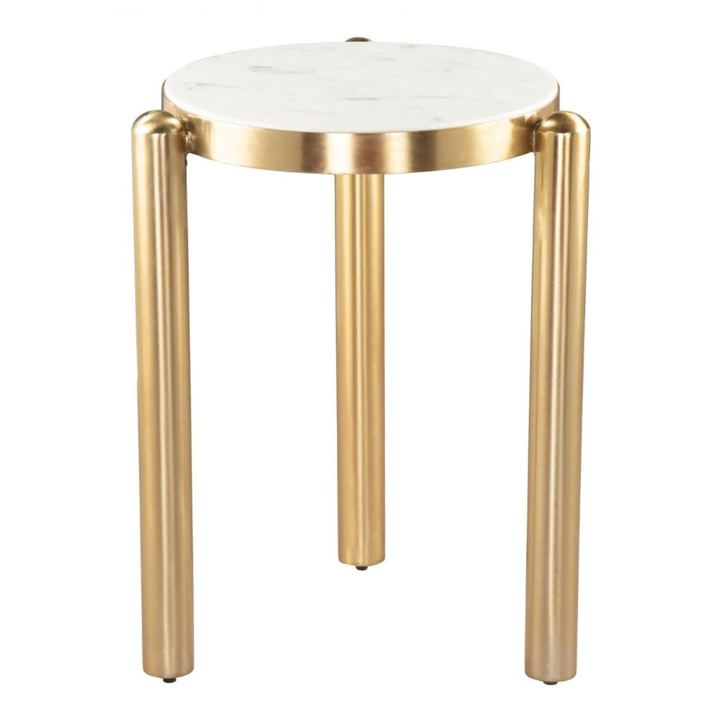 Zuo Modern Noan Iron Frame Round Side Table