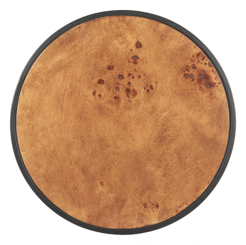 Zuo Modern Nodo Wood Top Round Side Table