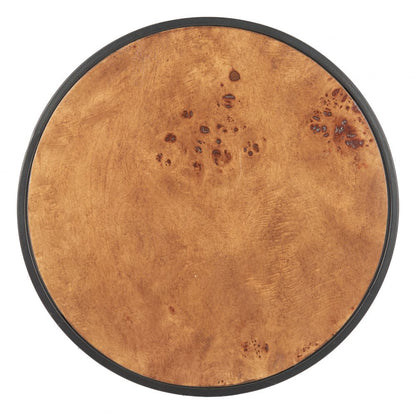 Zuo Modern Nodo Wood Top Round Side Table