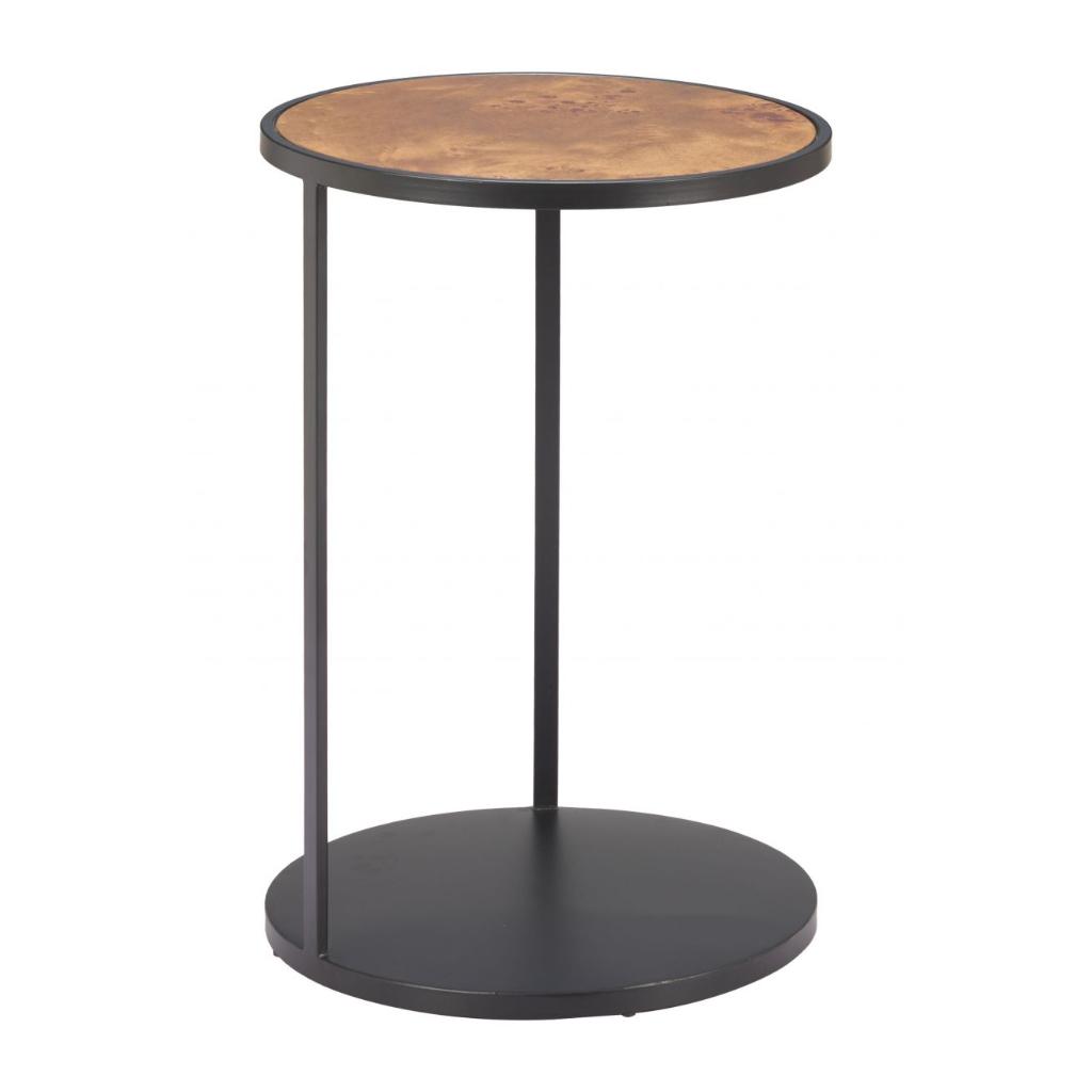 Zuo Modern Nodo Wood Top Round Side Table