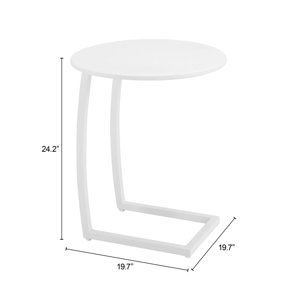 Zuo Modern Noga Aluminum Round End Table
