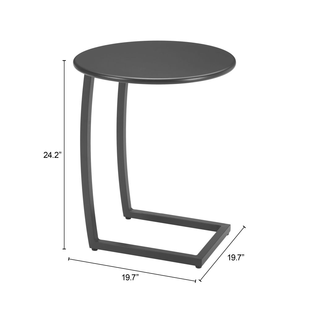 Zuo Modern Noga Aluminum Round End Table