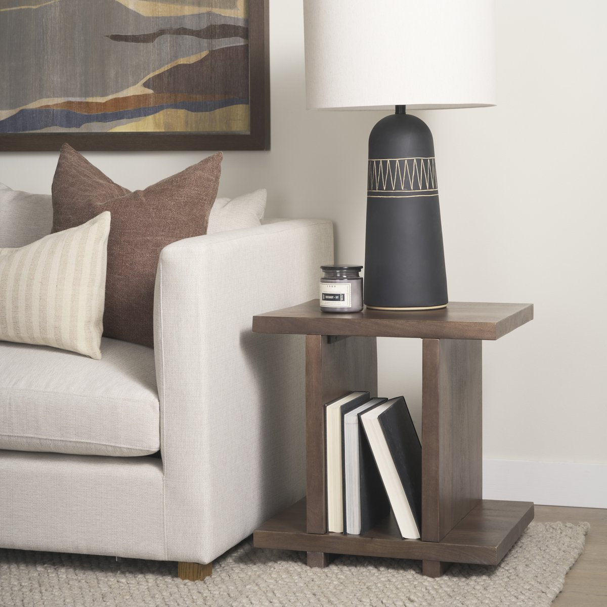 Mercana Nohr Wooden Brown Accent Table