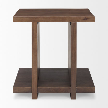 Mercana Nohr Wooden Brown Accent Table