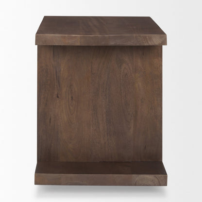 Mercana Nohr Wooden Brown Accent Table