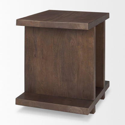 Mercana Nohr Wooden Brown Accent Table