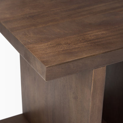 Mercana Nohr Wooden Brown Accent Table