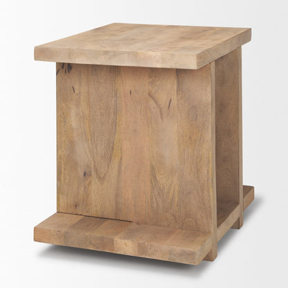 Mercana Nohr Wooden Brown Accent Table