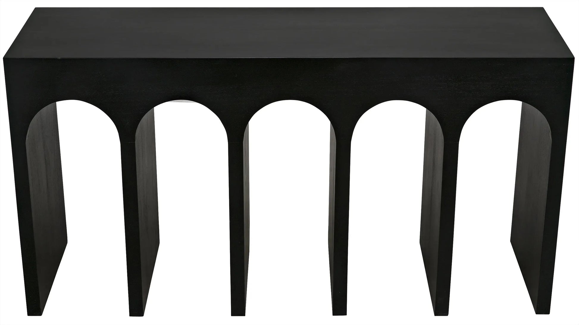 Noir Bridge Console Table Black-Console Tables-Noir-Sideboards and Things