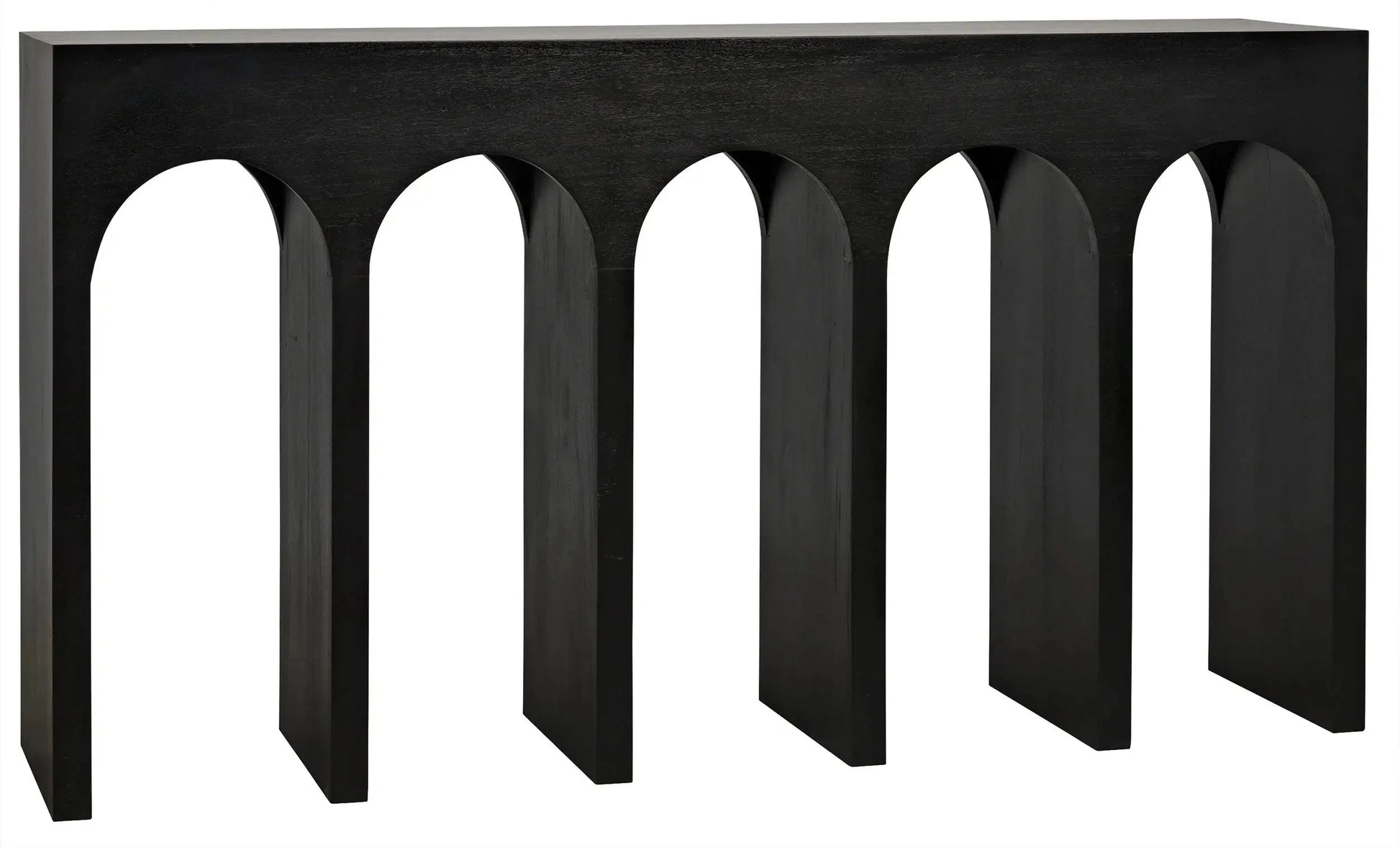 Noir Bridge Console Table Black-Console Tables-Noir-Sideboards and Things