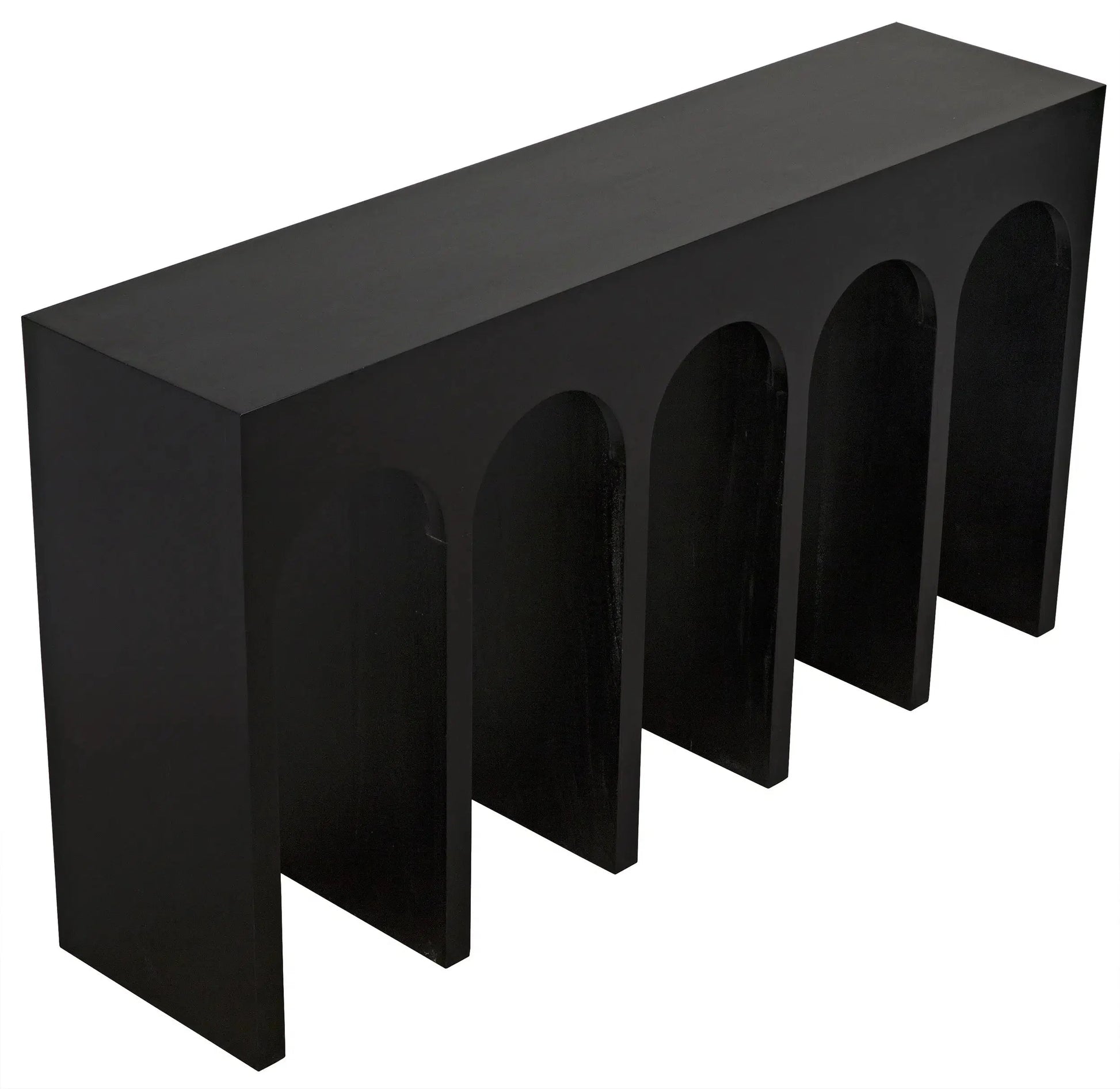 Noir Bridge Console Table Black-Console Tables-Noir-Sideboards and Things