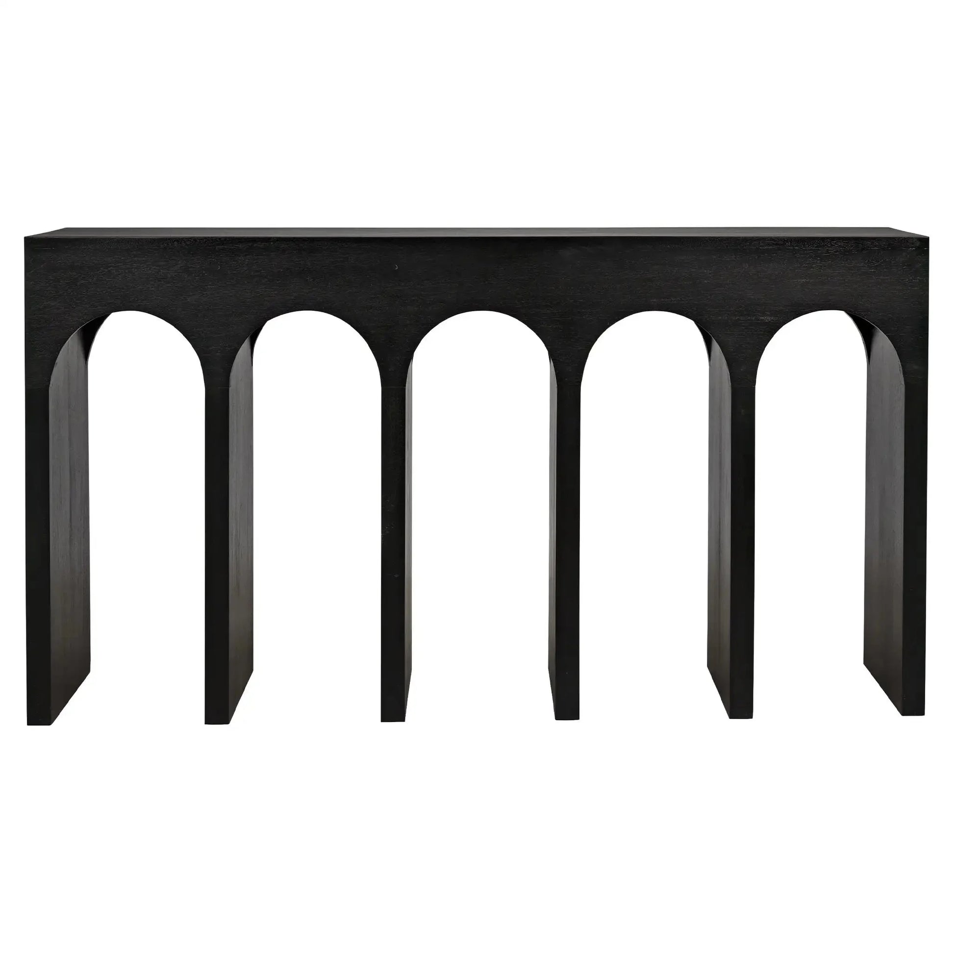 Noir Bridge Console Table Black-Console Tables-Noir-Sideboards and Things