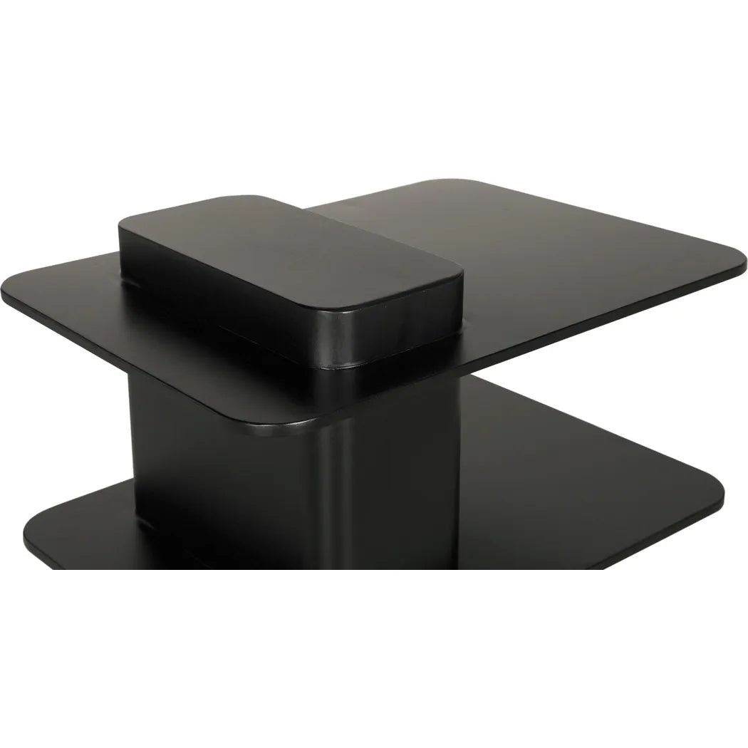 Noir Noir Concoction Side Table Black Industrial Steel