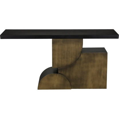 Noir Couture Console Black Industrial Steel