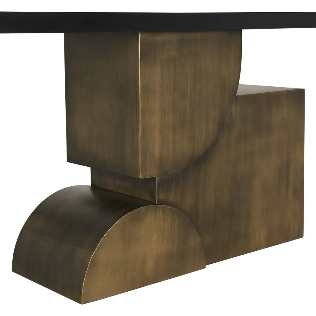 Noir Couture Console Black Industrial Steel