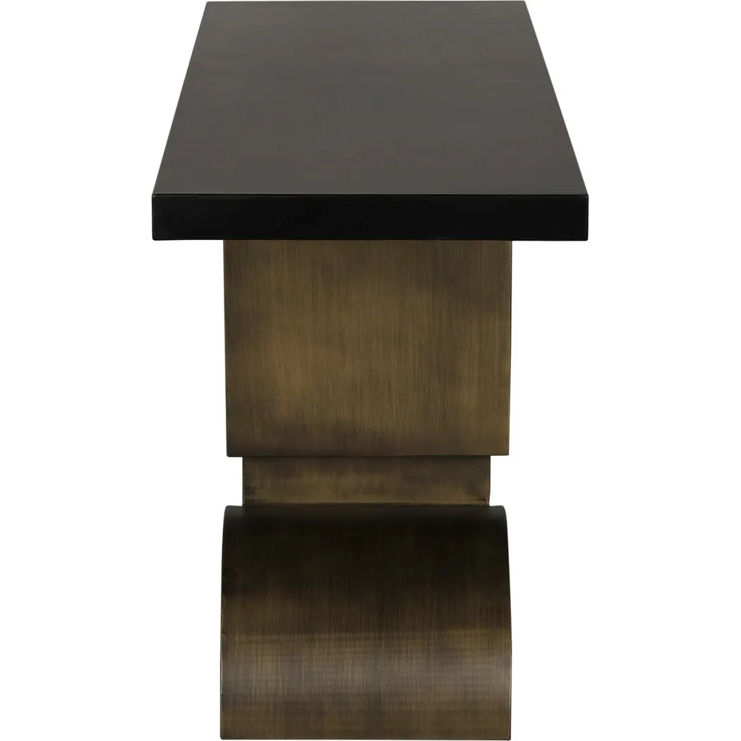 Noir Couture Console Black Industrial Steel