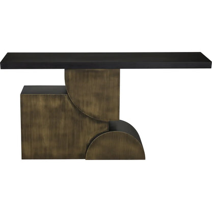 Noir Couture Console Black Industrial Steel